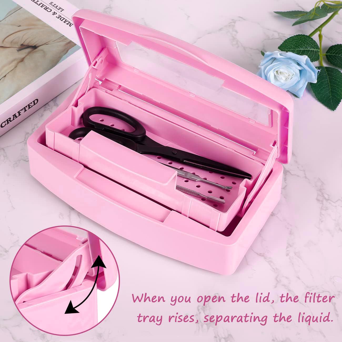 Gusnilo sterilization box with window lets you monitor status.