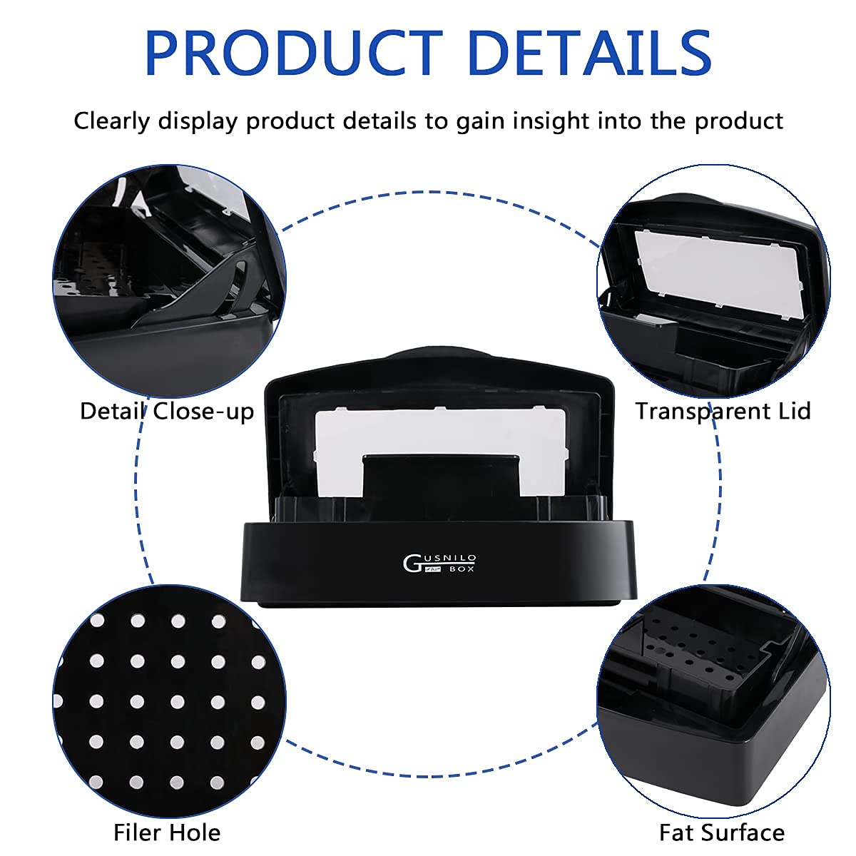 Gusnilo drain basket ready to drain liquids after disinfection