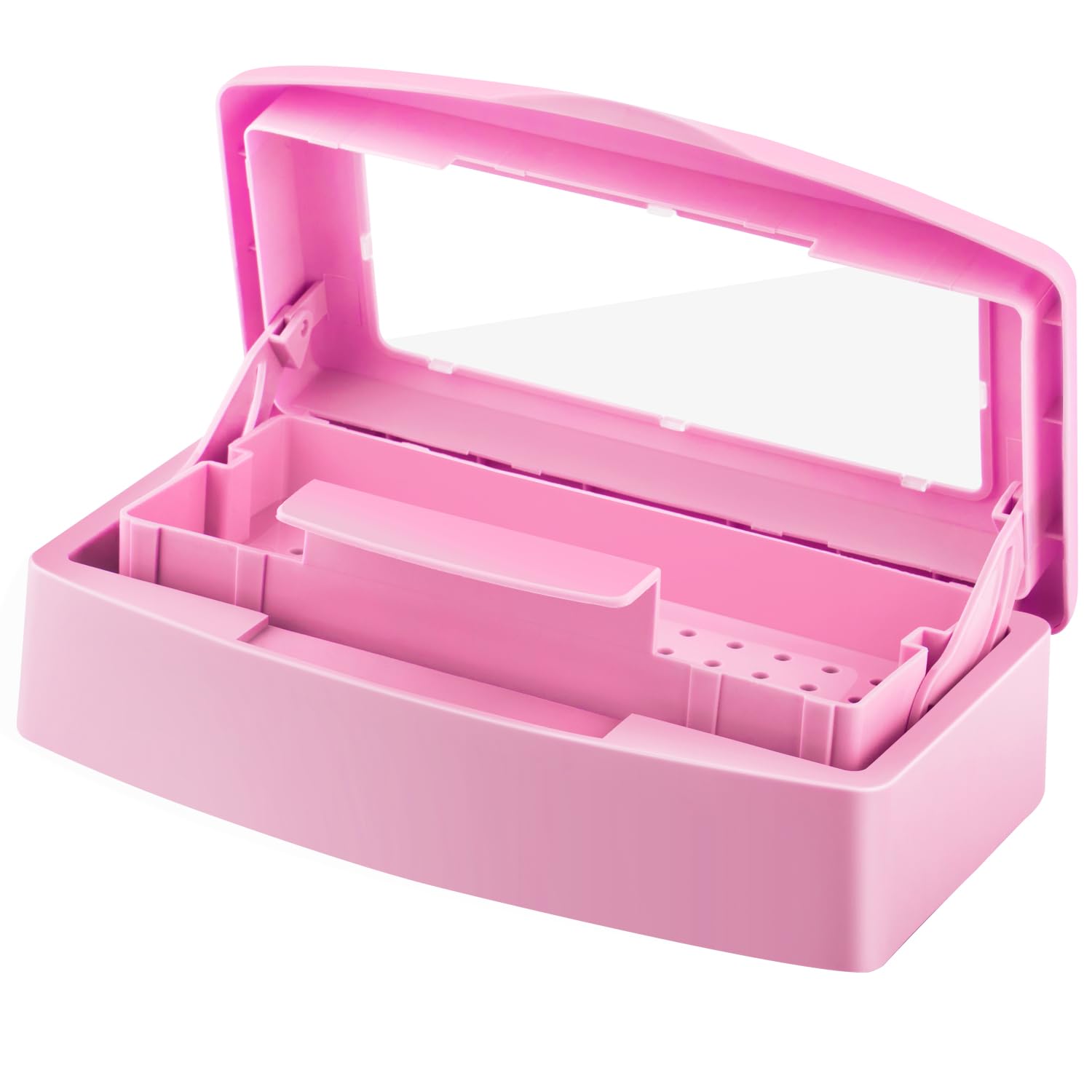 Gusnilo nail tool sterilizer box with transparent lid for easy observation of disinfection status.