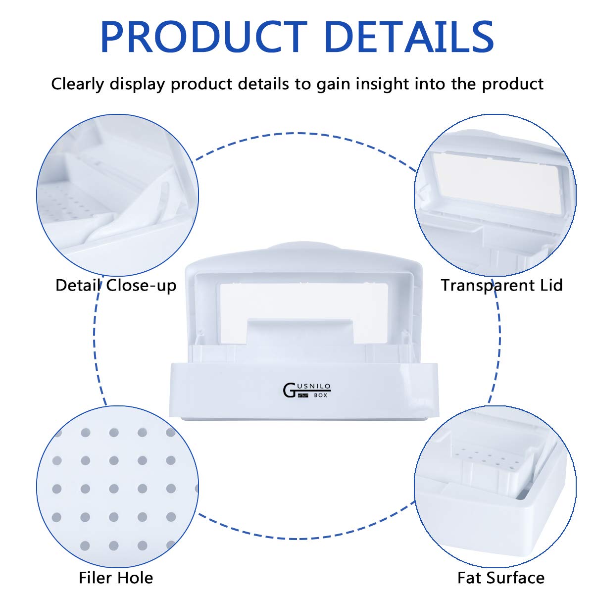 Gusnilo sanitizing tray auto lift cover for effortless loading and unloading.