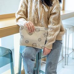 GUTGNK smiley-face design on bag brightens mood during routines