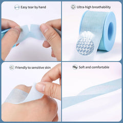 Guuooge lash tape close-up shows breathable perforations for skin-friendly wear.