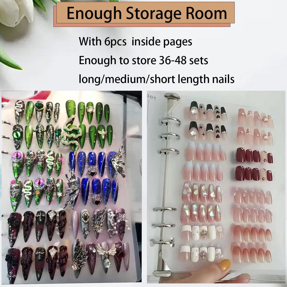 GUXACU adhesive strips and tape kit keeps nails secure during display.
