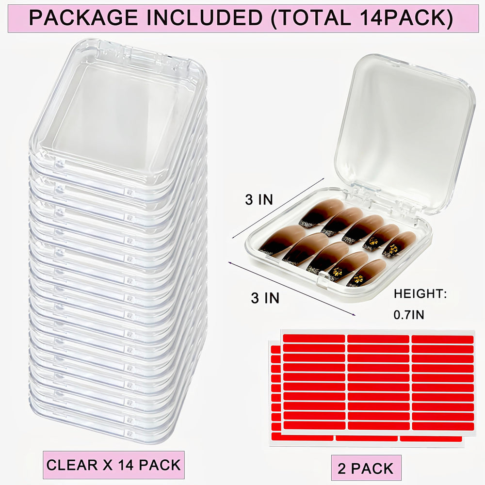 GUXACU diseño transparente muestra las uñas sin abrir para decisión rápida.