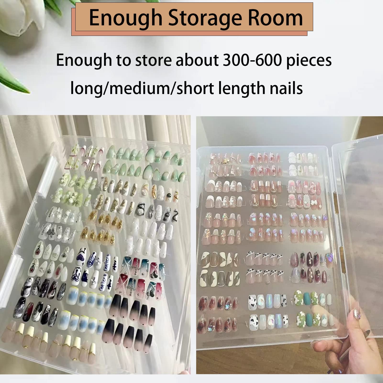 GUXACU press-on nail storage solution supports home and professional use.