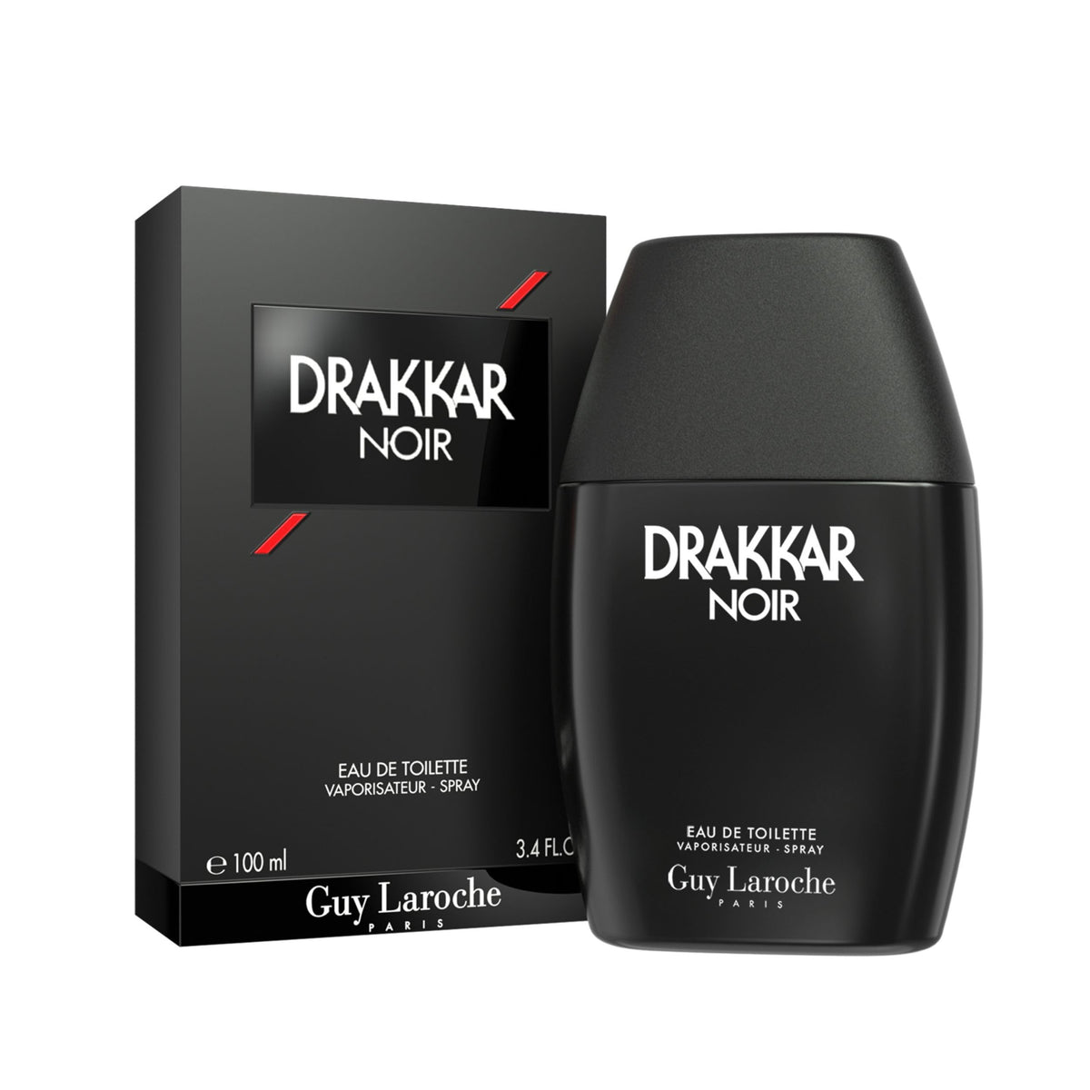 Guy Laroche Drakkar Noir bottle highlights a bold design for confident everyday wear.