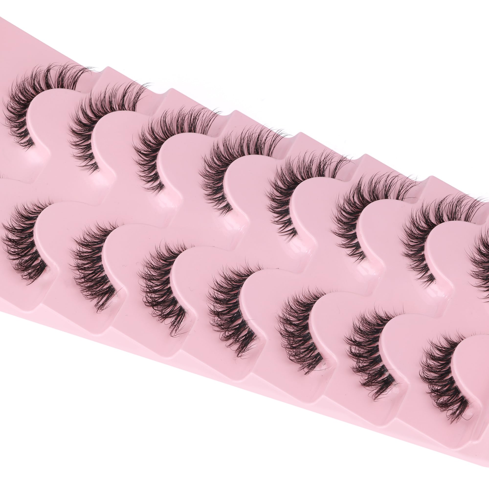 GVEFETIEE lightweight synthetic fiber lashes for all day comfort.