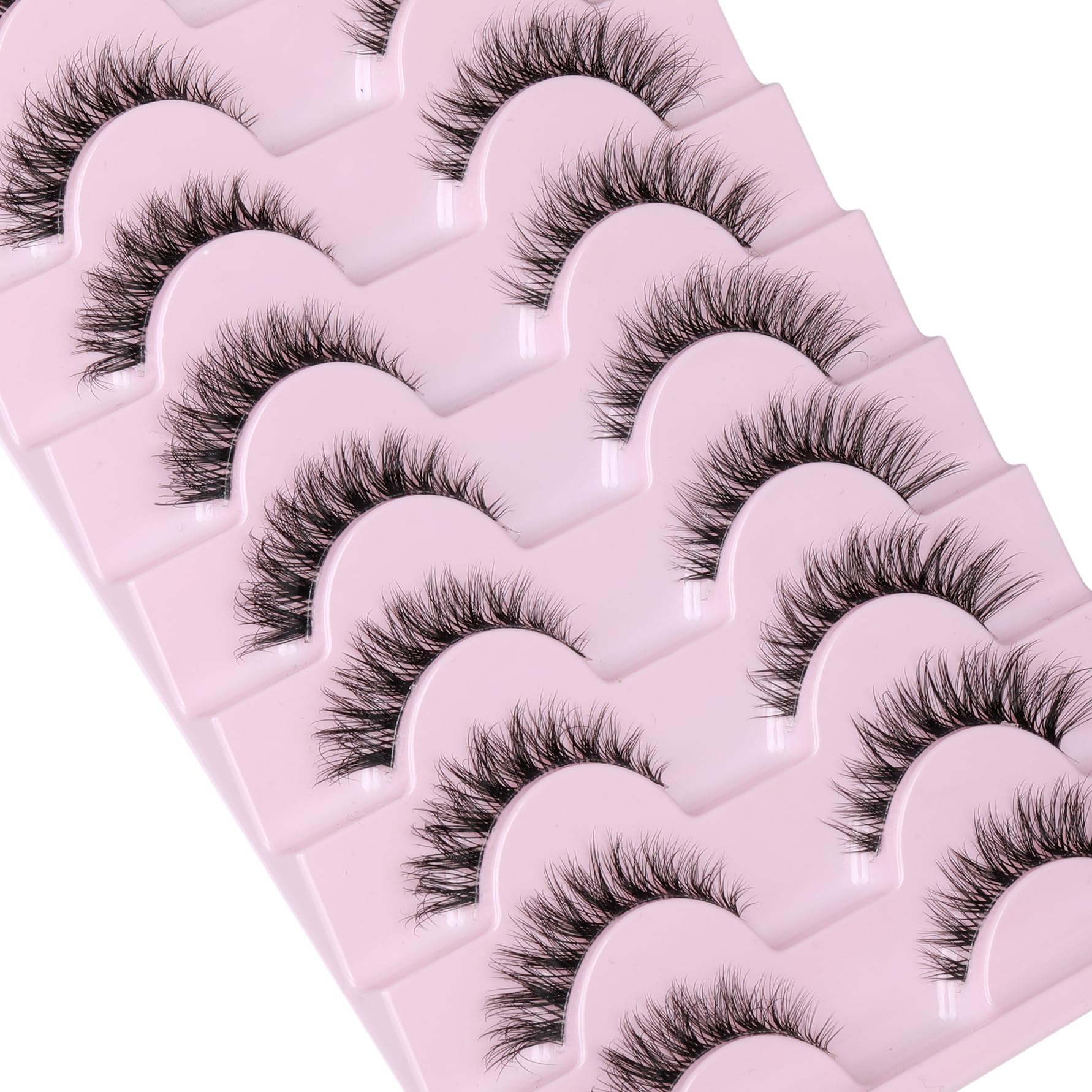 GVEFETIEE lightweight synthetic lashes designed for all-day comfort.