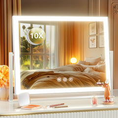 Gvnkvn lighted makeup mirror with bright 120-LED bar for precise makeup