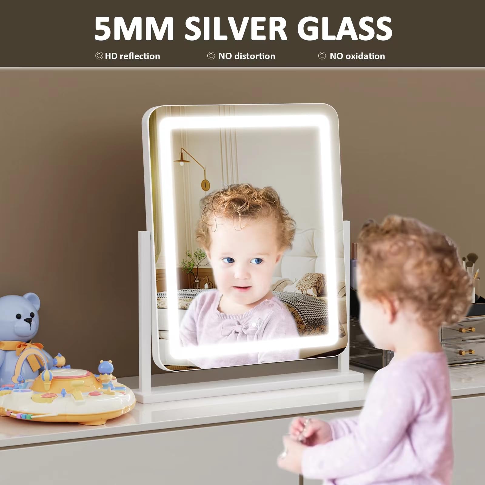 Gvnkvn vanity mirror ideal for bedroom or bathroom dressing routines