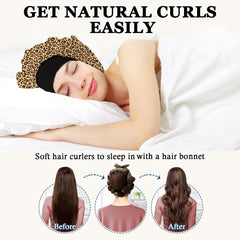 Gwabee 70-inch velvet curl headband fits long hair overnight.