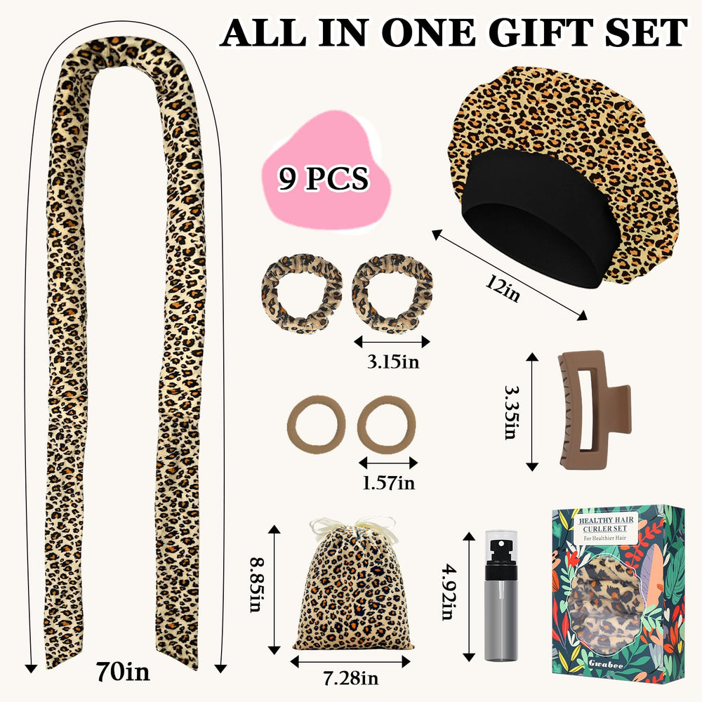 Gwabee 9-piece Curling Rod Set for versatile overnight styling.