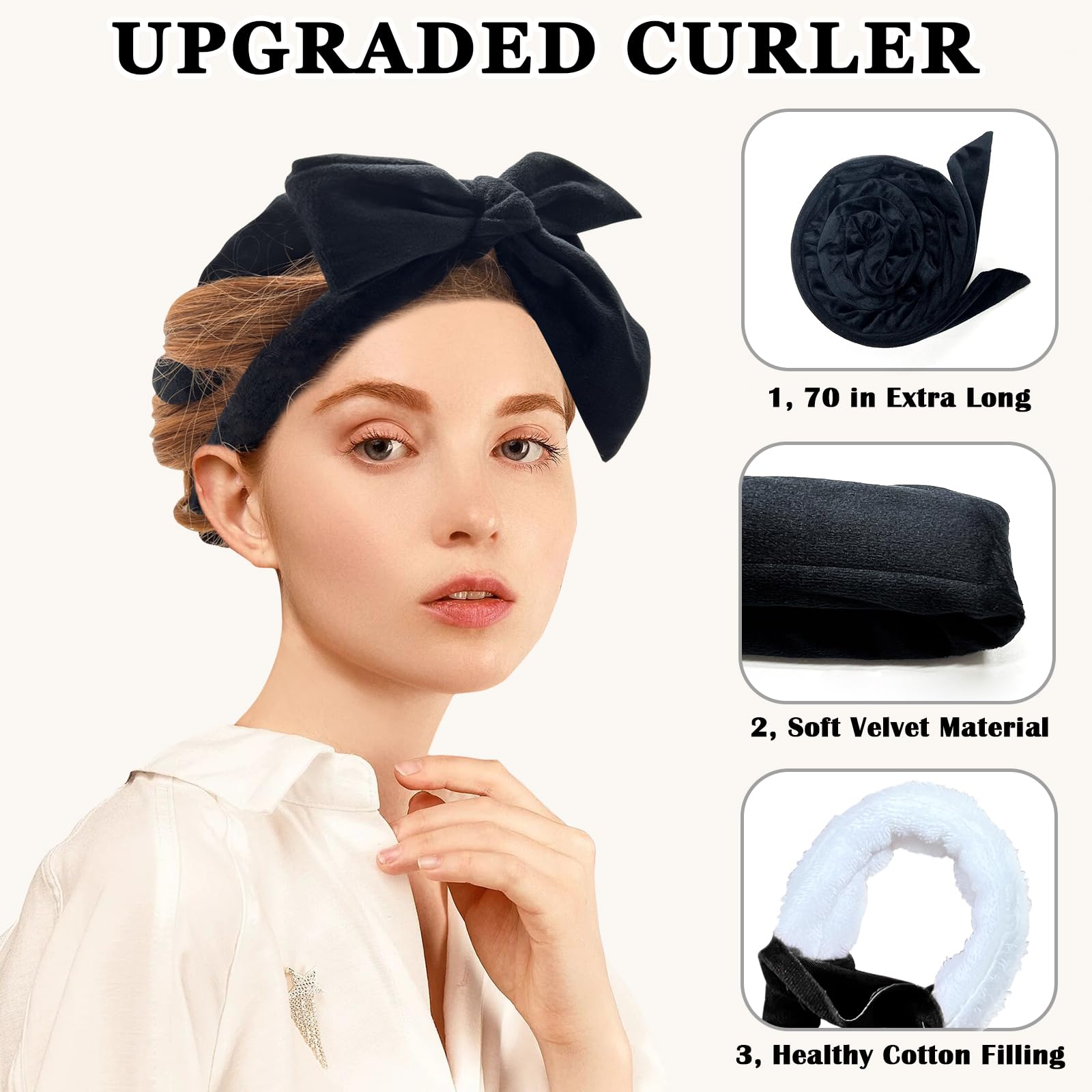 Gwabee hair clip and ties secure sections for even wraps