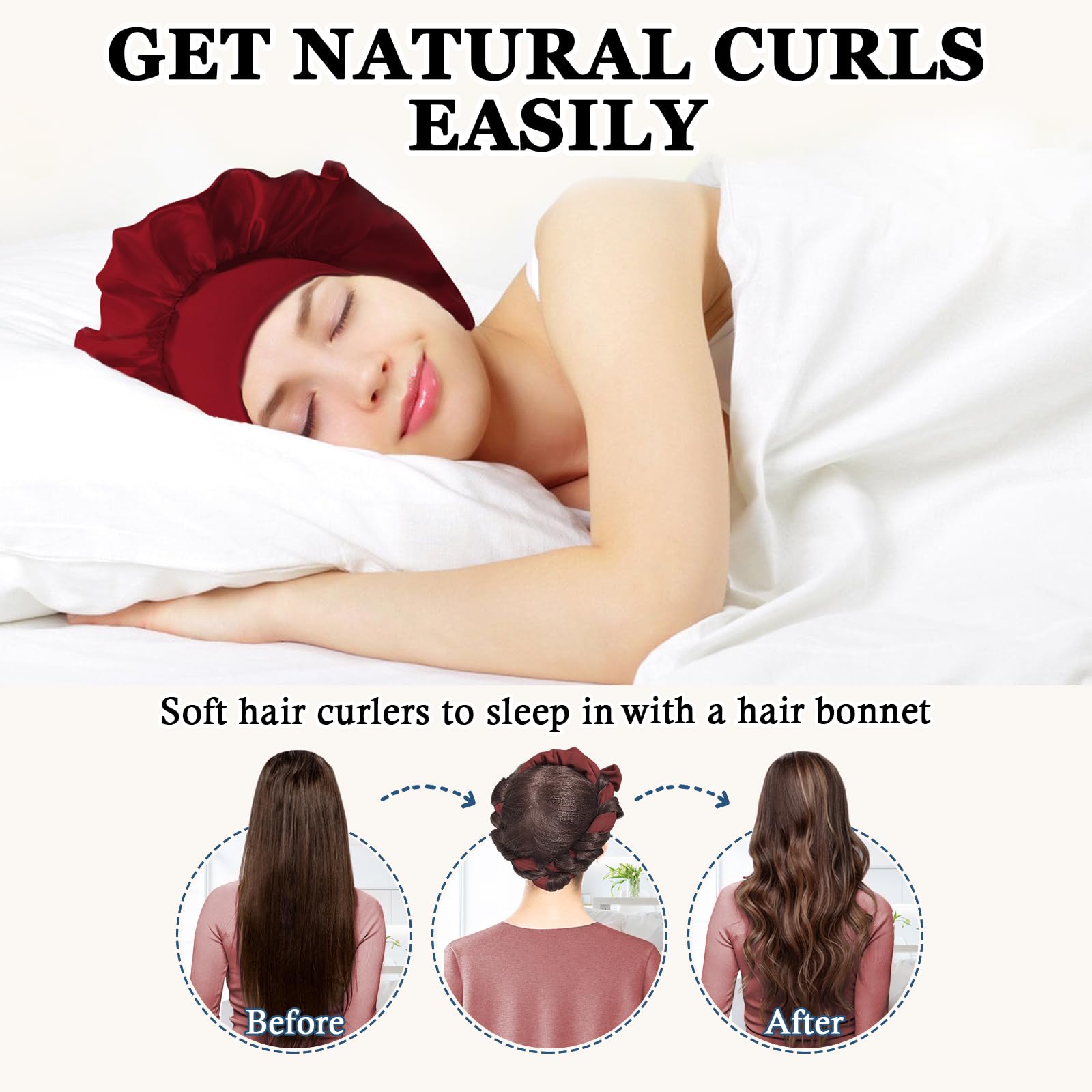 Gwabee nine-rod curling set highlights versatile overnight curl options for soft waves.