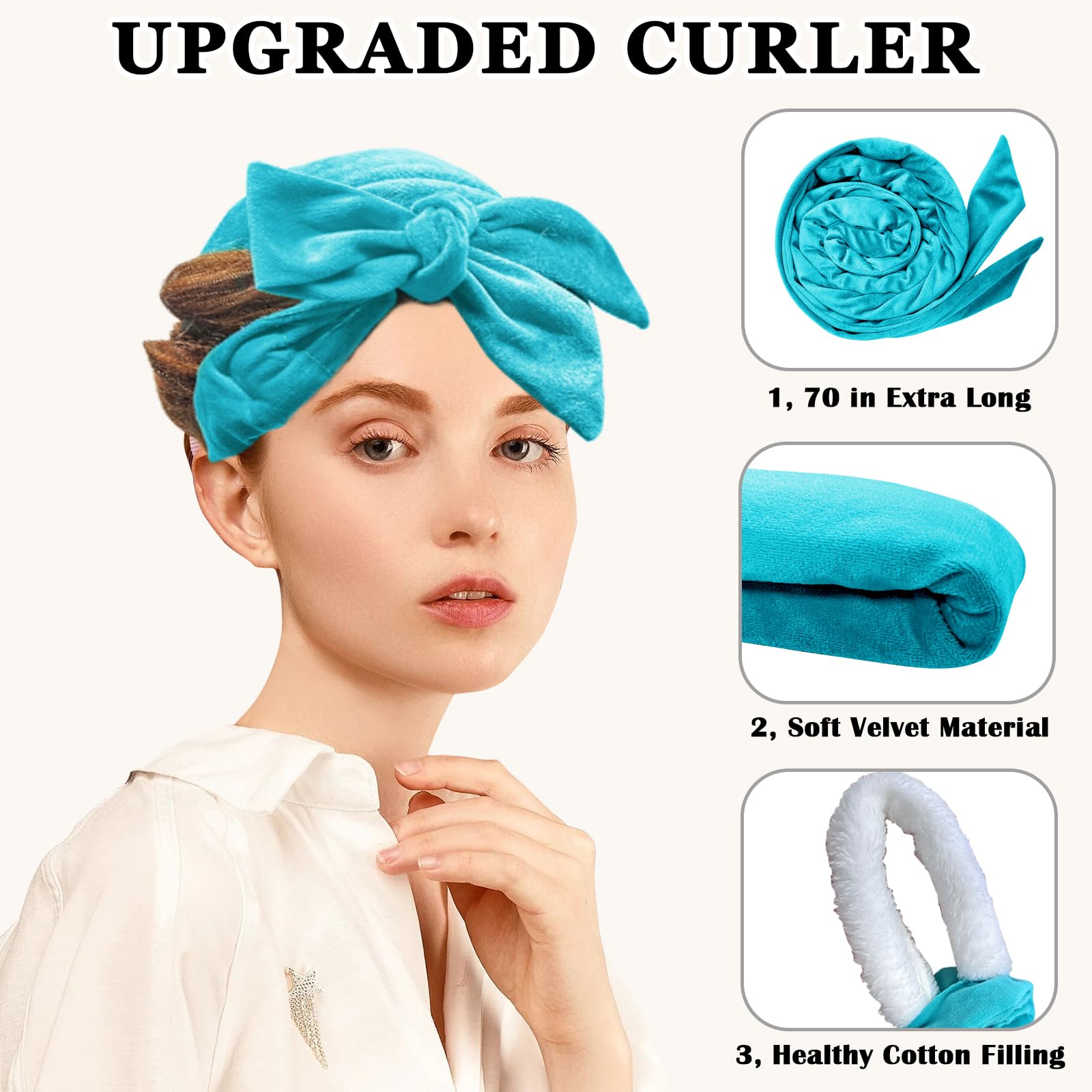 Gwabee soft velvet exterior and coral fleece interior for comfortable sleep curling.