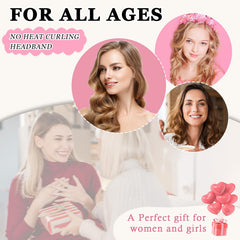 Gwabee soft velvet exterior and coral fleece interior protect hair during sleep curling.