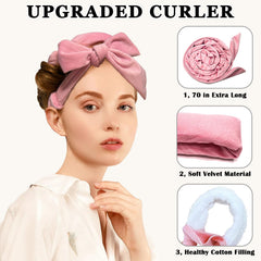 Gwabee velour hair ties secure wraps for lasting volume.