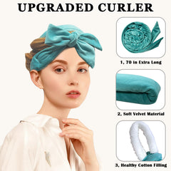 Gwabee velvet headband close-up showing soft texture and non-slip comfort.