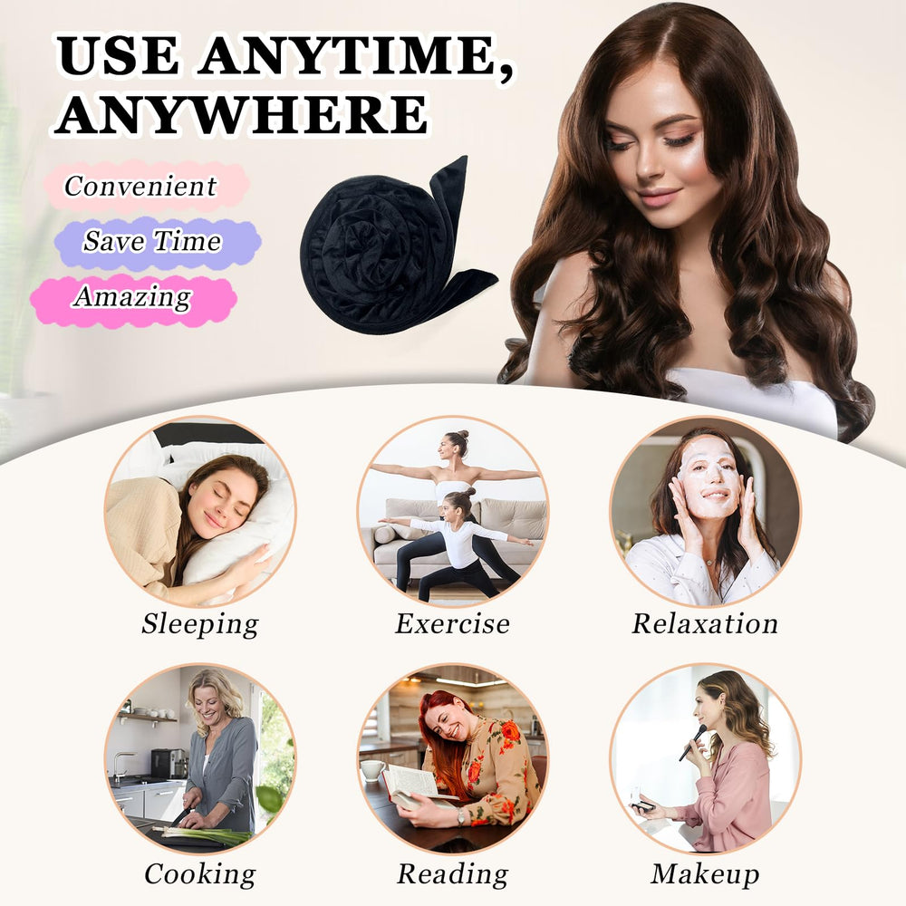 Gwabee velvet no-slip headband reduces movement during sleep curling