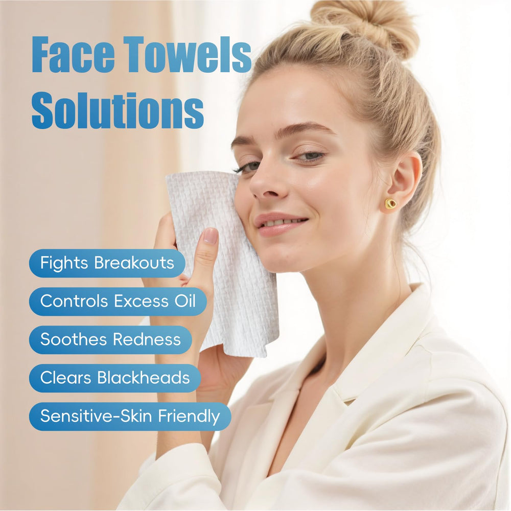 GWT toallas faciales desechables multipropósito, útiles para rostro, maquillaje y hogar.