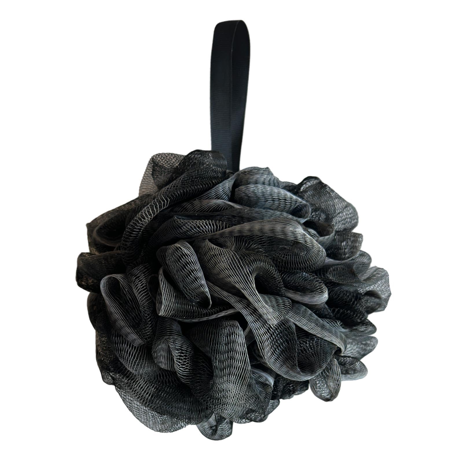 GXBTOPGO black loofah with sleek design for a refined shower routine