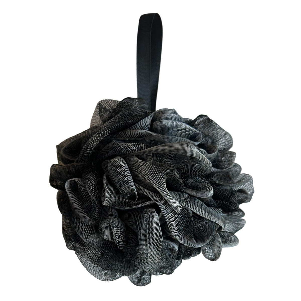 GXBTOPGO black loofah with sleek design for a refined shower routine