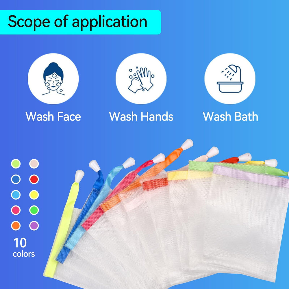 GXLWJXWLV mesh soap saver keeps soap dry and lasting.