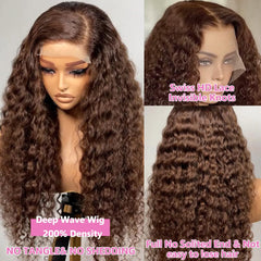 GXTKI 200-density deep wave wig on a medium cap for voluminous, secure fit.