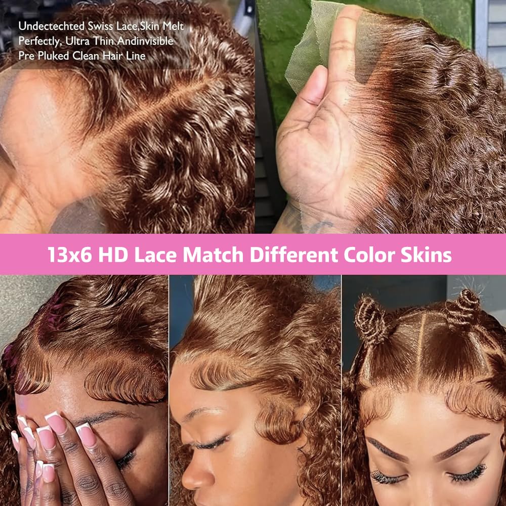GXTKI wig shows baby hair details and bleached knots for a natural hairline.