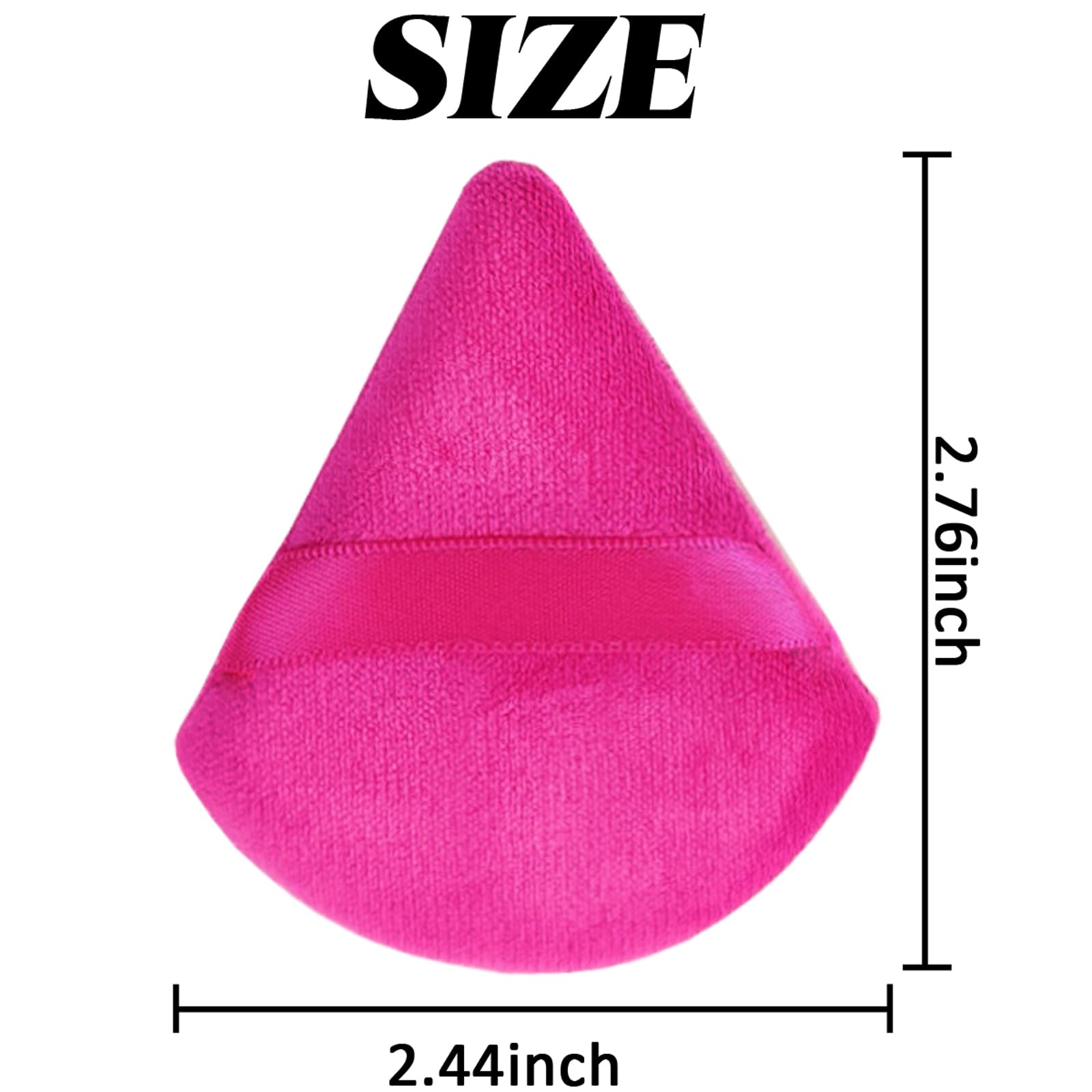 GXXMEI velour pink powder puff for seamless powder blending.