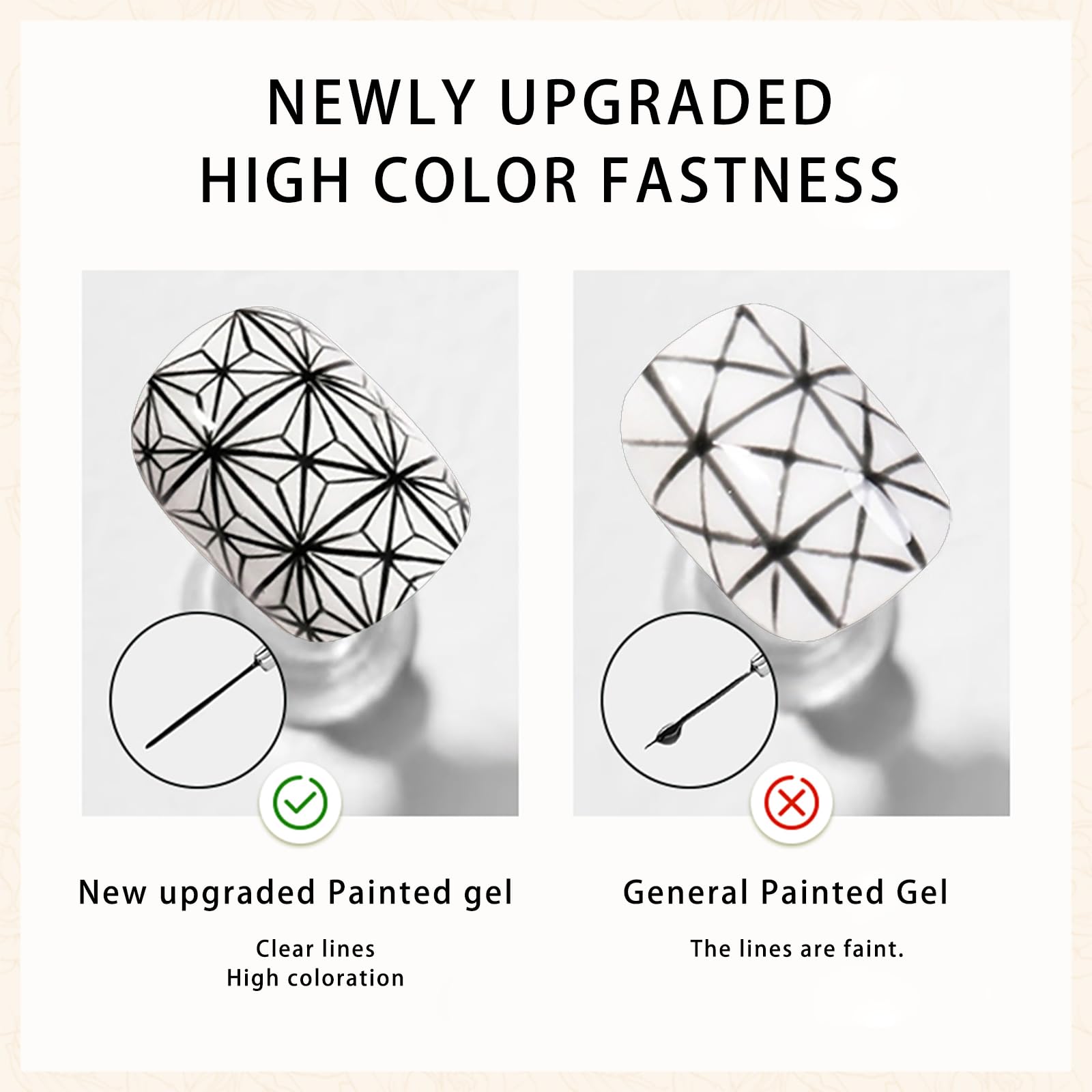 Gyraolvant gel uñas: Frances diseno blanco y negro para uñas creativas.