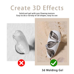 Gyraolvant gel uñas 3D usos múltiples: esculpe y decora con facilidad