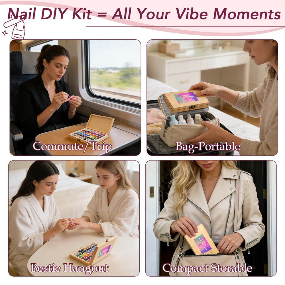 GZIXBDA aura nail art ideas showcasing shimmering gradient effects.