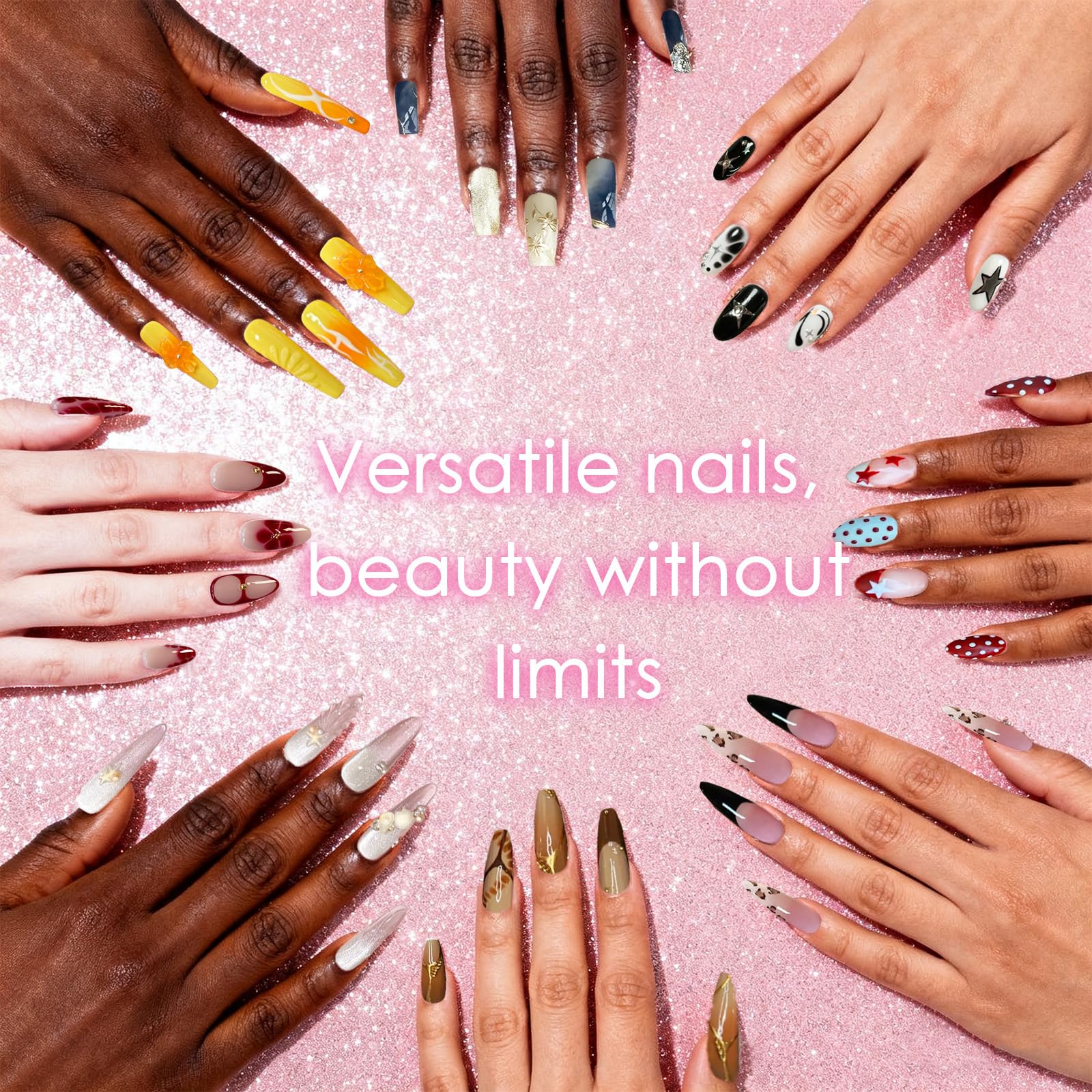 GZIXBDA beginner and pro-friendly tools support gradients and glitter details.