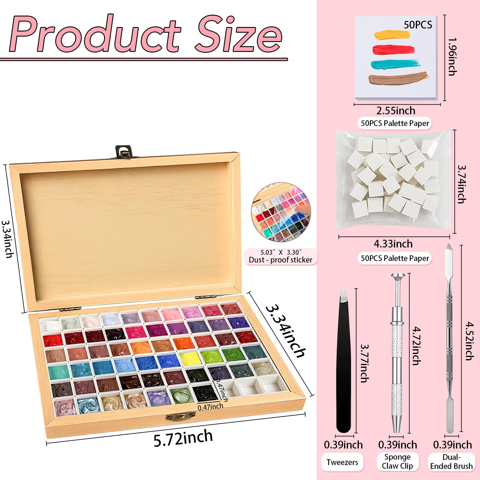 GZIXBDA sealed packaging preserves freshness of each gel polish.