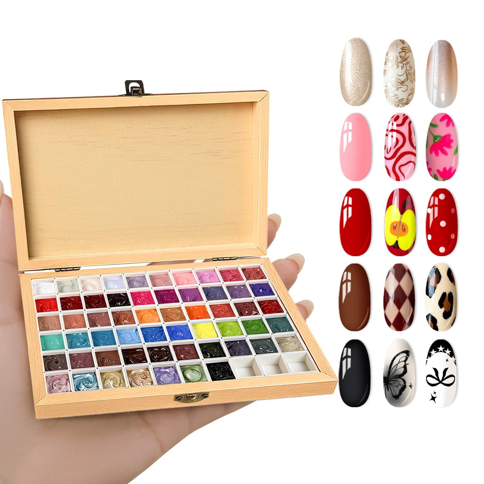 GZIXBDA sponge mini paint patting palette for precise nail art application.