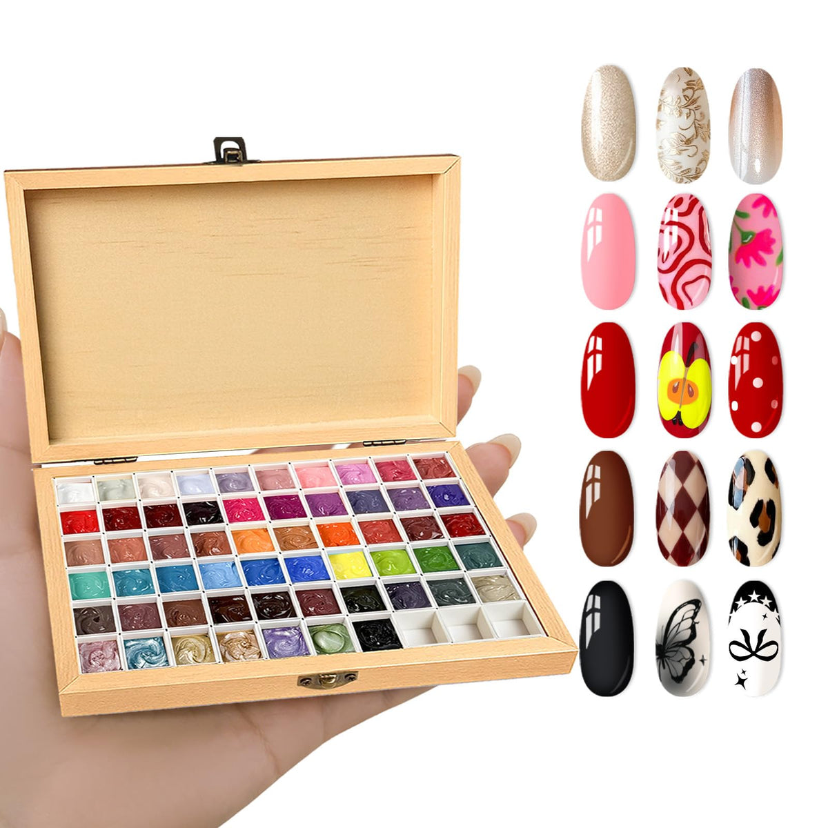 GZIXBDA sponge mini paint patting palette for precise nail art application.