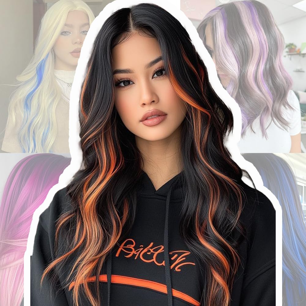 GZVIS Crystal Blue extensions for party-ready, colorful styling