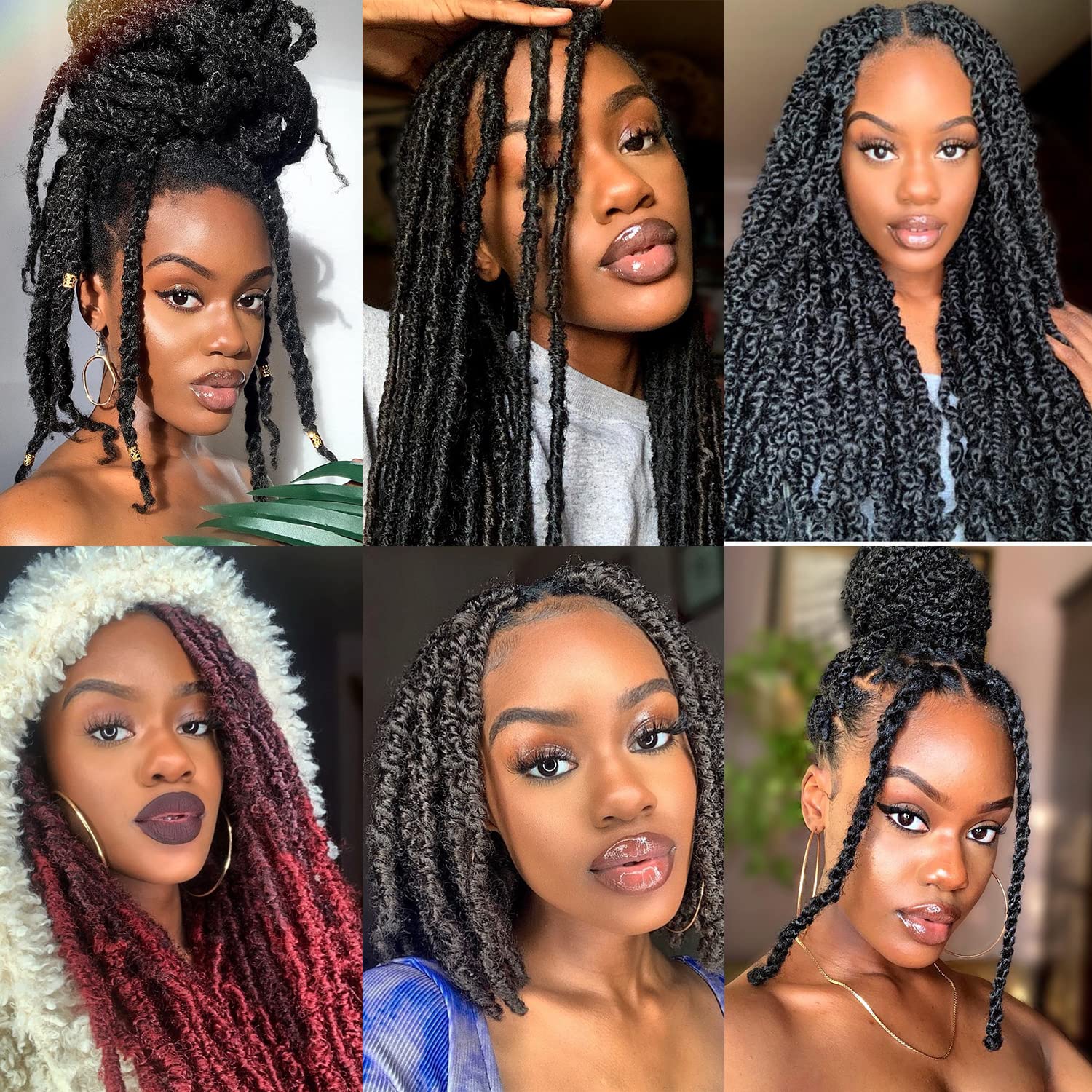 GZVIS 12in hair color options like 1B shown for easy color coordination.