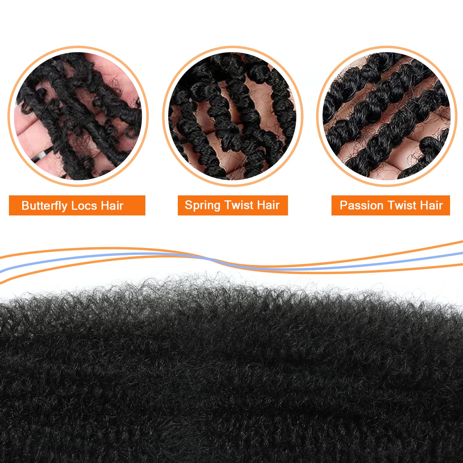 GZVIS Springy Afro Twist 12in 3-pack packaging ready for fast twist installs.