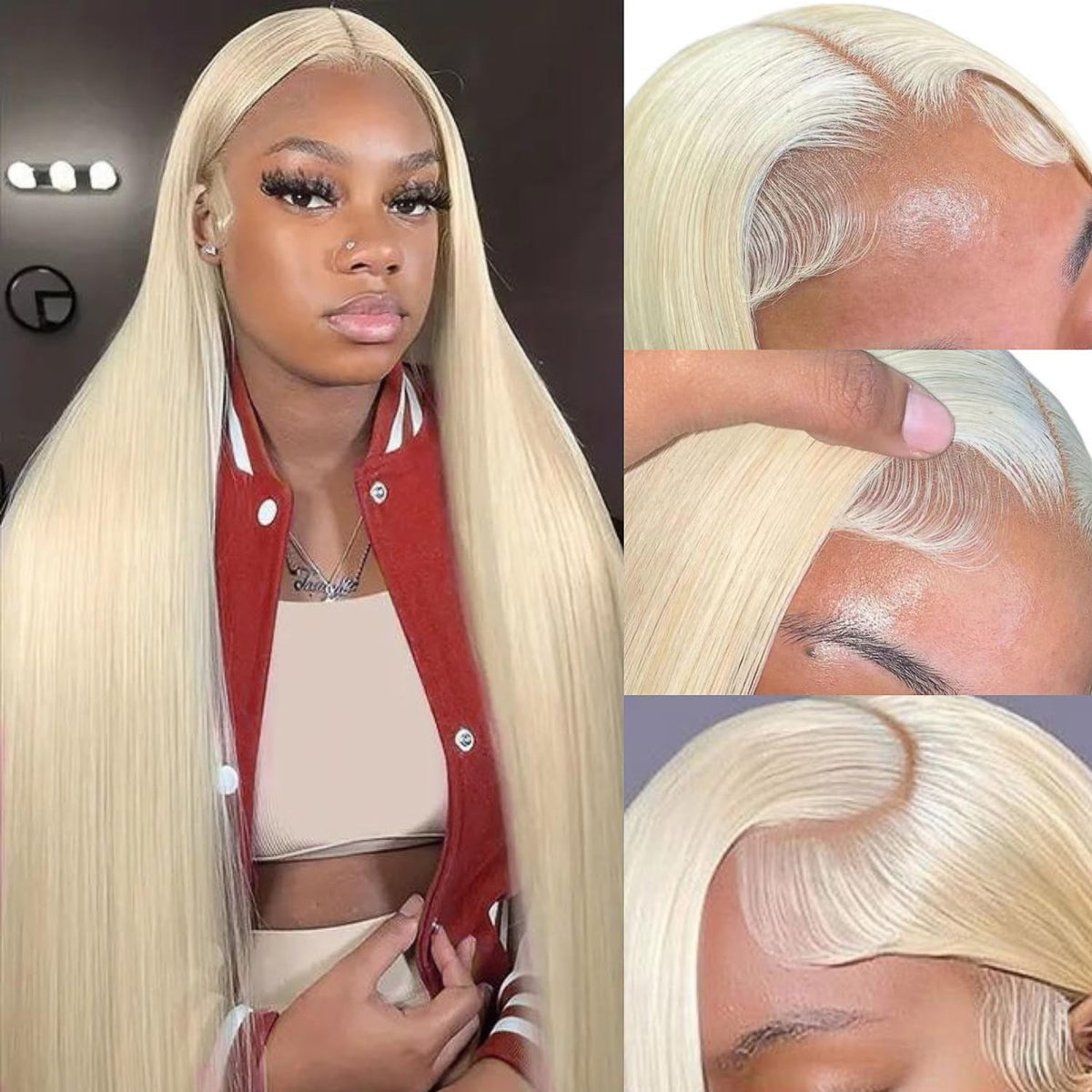 GZX 26-inch 613 lace front wig for natural length and volume