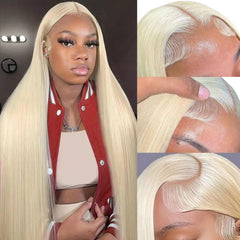 GZX 26-inch 613 lace front wig for natural length and volume