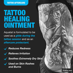 H2Ocean Aquatat: textura crema para cuidado suave de tatuajes.