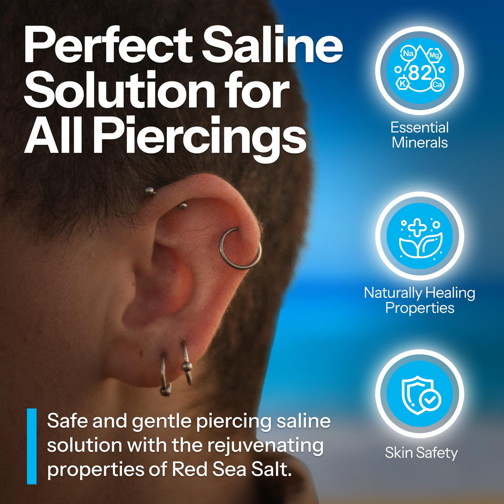 H2Ocean enfoque natural con sal marina para ambiente estable del piercing