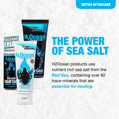Aquatat Ointment tube ready to seal moisture on tattooed skin
