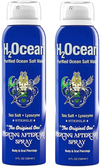 H2Ocean Piercing Spray bottle front view for easy application.