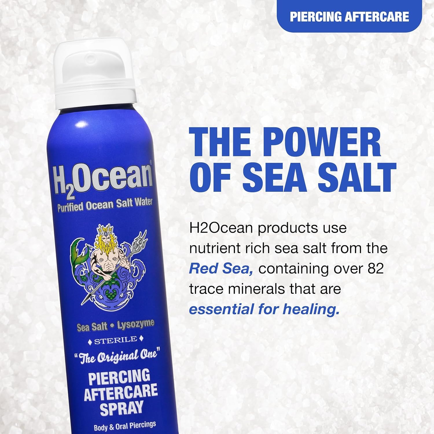 H2Ocean sea salt lysozyme formula supports mild, effective cleansing.