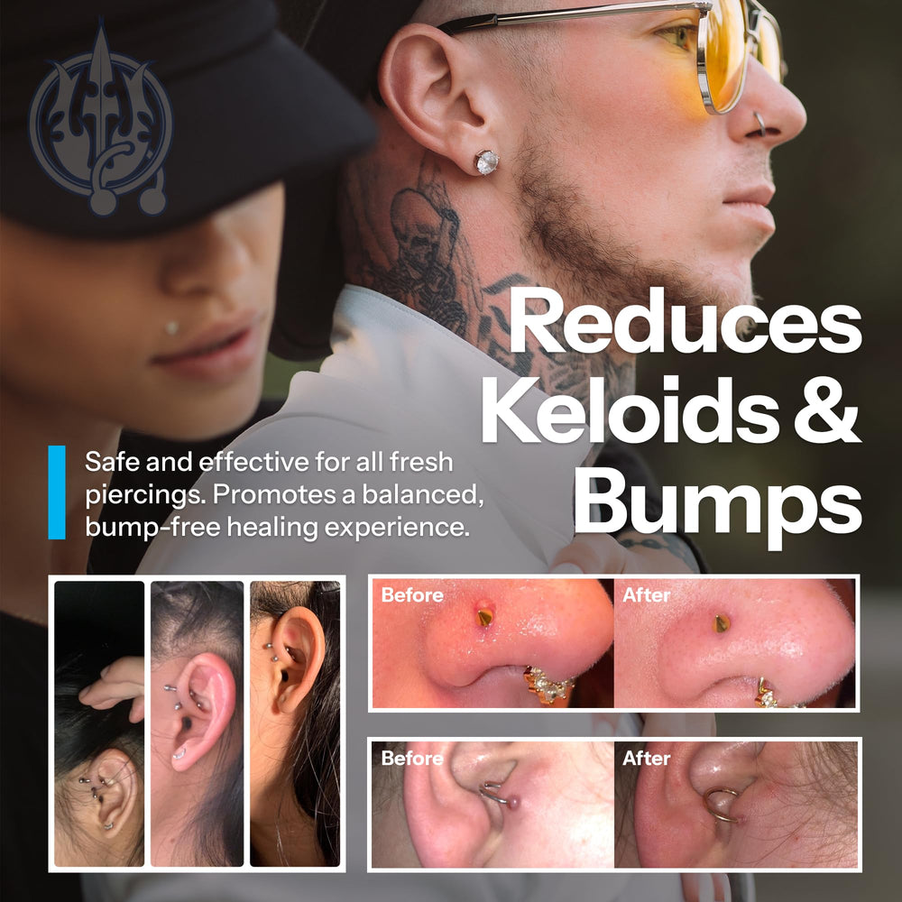 H2Ocean uso diario en nuevos piercings para limpieza suave