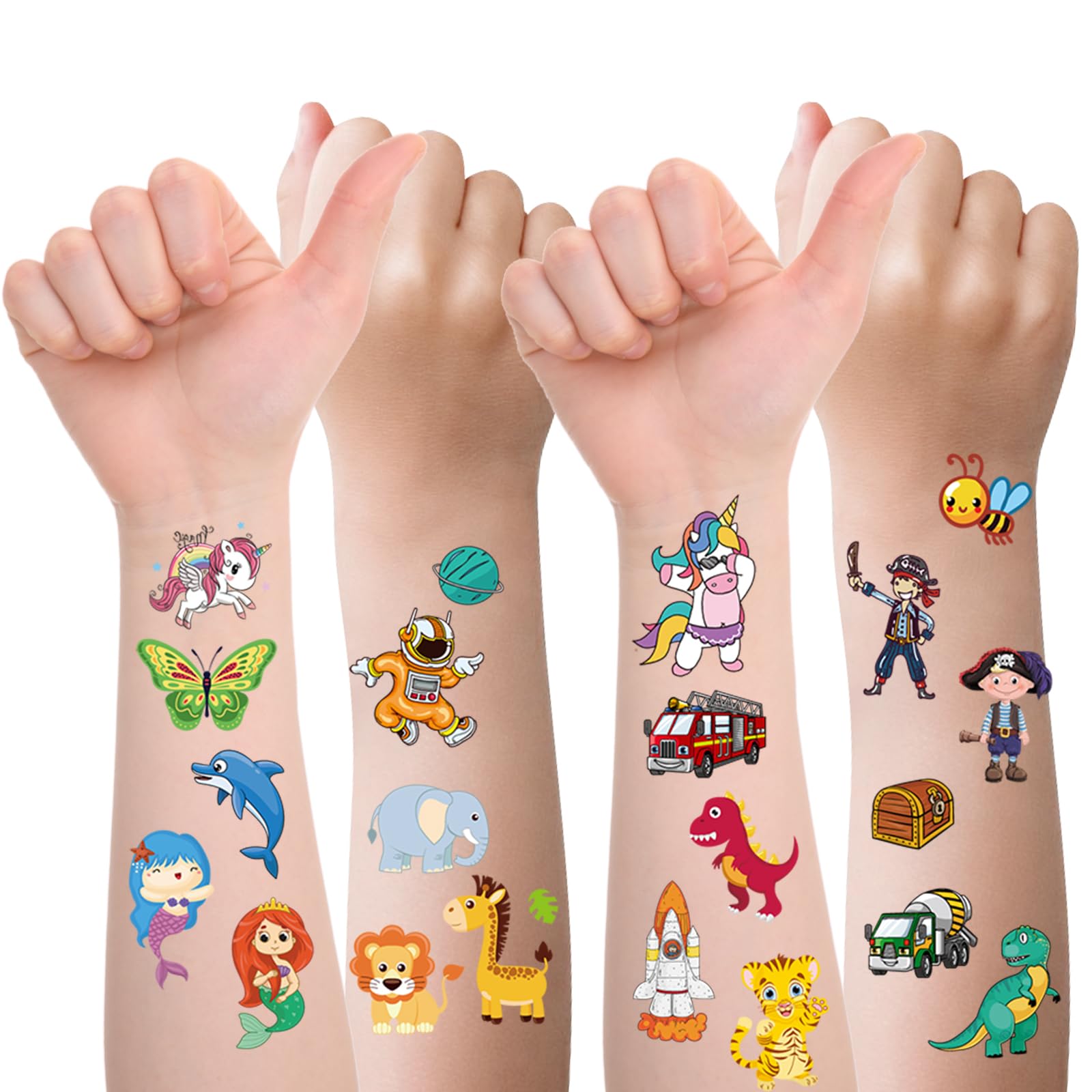 Habett Tatuajes para niños: mariposas y hadas brillantes para actividades divertidas.