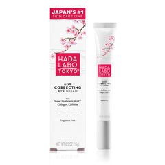Crema ocular Hada Labo Tokyo en bote, hidratacion prolongada para el contorno de ojos.